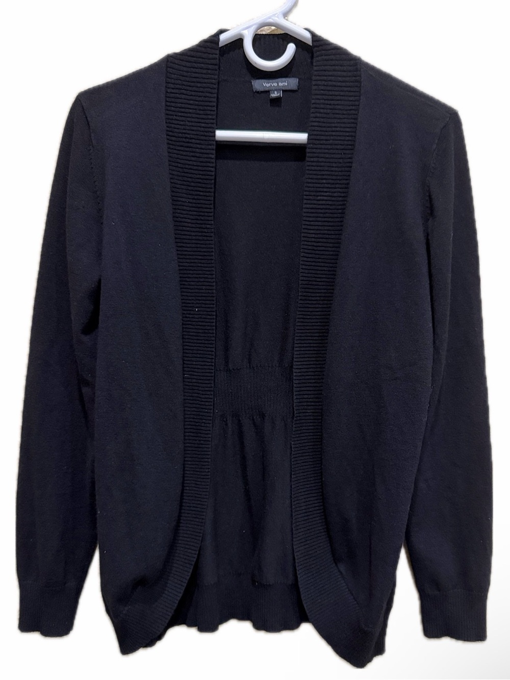 Verve ami open black cardigan